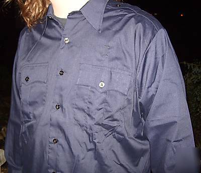 Security fire uniform shirt unionmade clifton usa 15/34