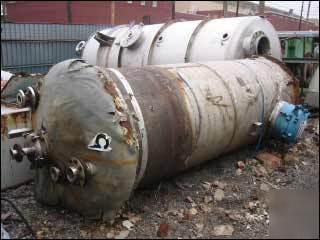 1000 gal alpha tank co. receivers, s/s, 150# 