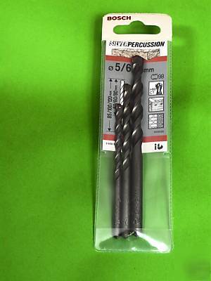 Bosch set of 3 silver percussion drill bits (5,6 & 8MM)
