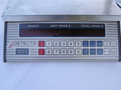 Detecto price computing deli scale 30 lb. dual display
