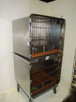 Dog animal stainless steel cage top of the line nice