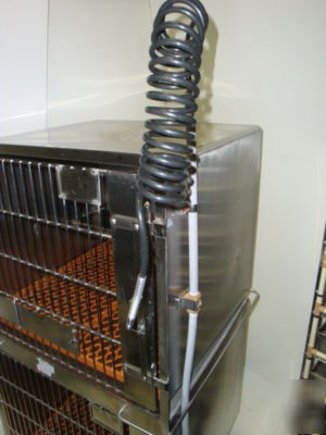 Dog animal stainless steel cage top of the line nice