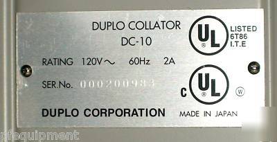 Duplo booklet maker system