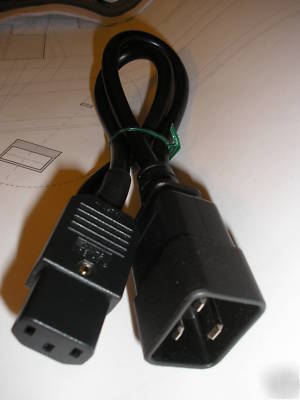 Iec C20 plug to C13 socket 10A cable adapter