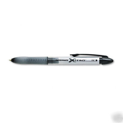 Papermate 26100: x-tend rt retractable ball pen, black