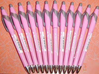 Papermate flexgrip elite pink ribbon ball pen qty 12 