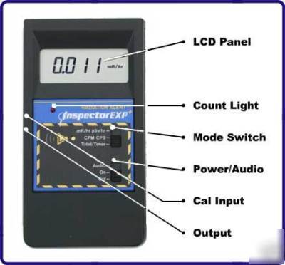 Sei inspector exp+ handheld radiation detector, demo