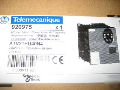 Squared telemecanique ATV21HU40N4, 5HP 480VAC vfd, 