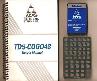Tds cogo card for hp 48GX calculator