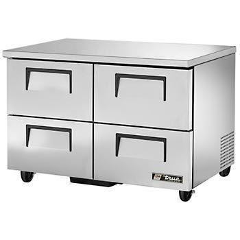 True tuc-48F-d-4 undercounter freezer 4 drawer 48
