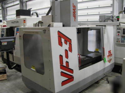 7371 haas vf-3 cnc vertical machining center, 1996