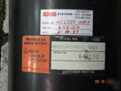 MT5350-108CF eg&g torque systems pm field dc servomotor