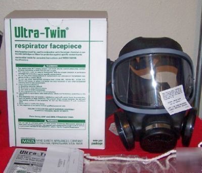 New msa ultra-twin full face respirator aerosol filters