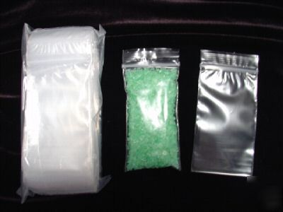 200 clear ziplock zip lock storage bags 2X3 favors