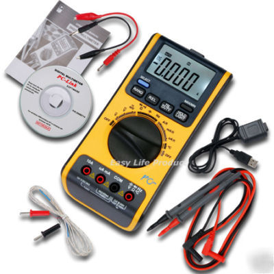 Digital multimeter voltmeter thermometer ohm usb/cd B0