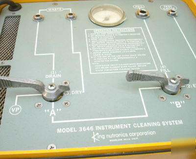 King nutronics 3646 portable instrument cleaning system