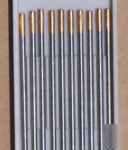 Lanthanated 2.4MM tungsten electrode (10 pcs) + collet 