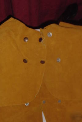 Leather rawhide split welders jacket oki comfort line l