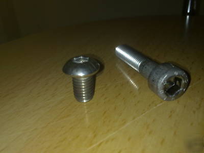 M3 stainless button & cap head allen bolts 600 mix pack