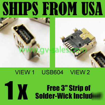 Mini usb jack qtek 8000 8300 9000 9100 charger port