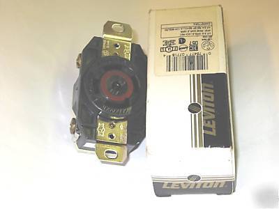 New L22-30R leviton 2820, 5 wire 4P locking 3 phase 30A 