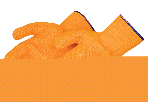 Orange string knit glove x-large 4707 lot-7-pr
