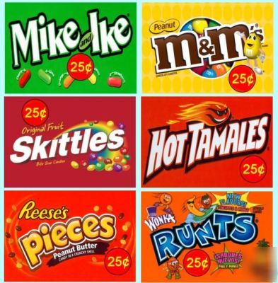 12 laminated adhsv vending labels 