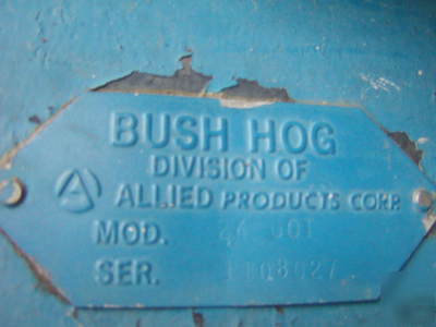 Bush hog front end loader off a ford 3910 tractor 4WD
