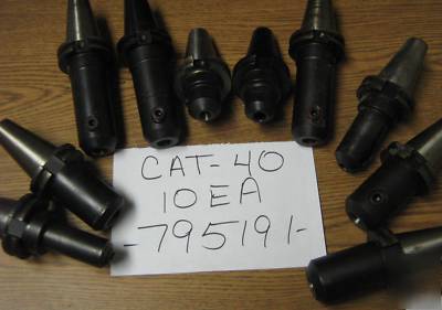 Cat 40 end mill holder 10 each great shape