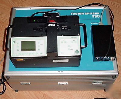 Ericsson fsu 995 fa fusion splicer w/ p/s + accessories
