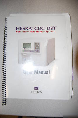 Heska cbc-diff veterinary hematology system