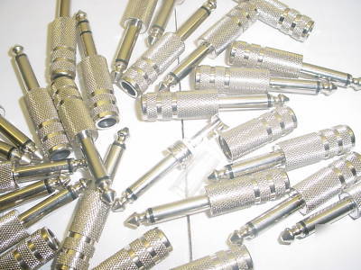 Mode 24-600 1/4 inch mono audio plug all metal - 10 pcs