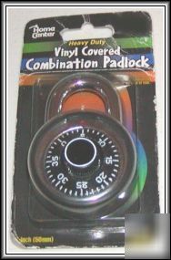 New hd vinyl covered combination padlock ( )