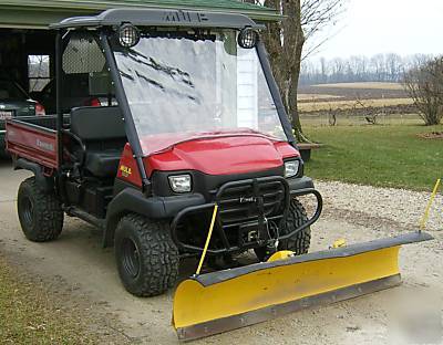 3010 kawasaki mule snap on tinted vinyl windshield 