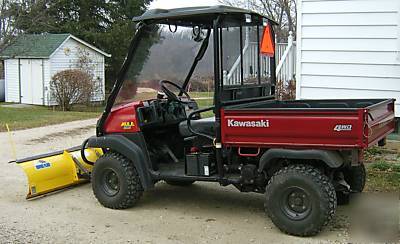 3010 kawasaki mule snap on tinted vinyl windshield 