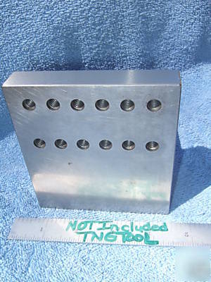 Angle plate step toolmaker machist tapped 1/4 ground qa