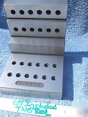 Angle plate step toolmaker machist tapped 1/4 ground qa