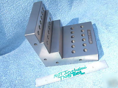 Angle plate step toolmaker machist tapped 1/4 ground qa