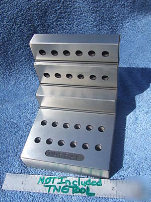 Angle plate step toolmaker machist tapped 1/4 ground qa