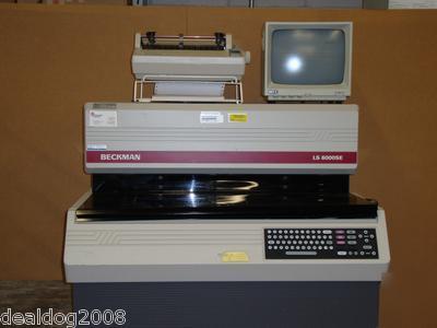 Beckman lx 6000 se scintillation counter
