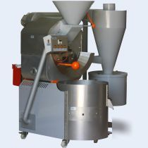 Coffee roaster (commercial: 15 kg/batch = 60 kg/hour)