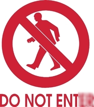 Do not enter decals 4