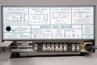 Kepco 0-1500V high voltage regulated dc power supply 