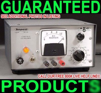 Kepco 0-1500V high voltage regulated dc power supply 