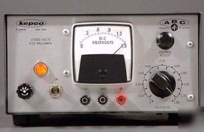 Kepco 0-1500V high voltage regulated dc power supply 