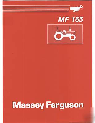 Massey ferguson 165 ops, parts, and service manual cd