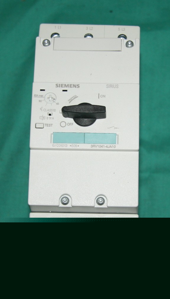 Siemens 3RV1041-4JA10 motor protector overload breaker