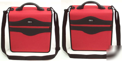 848 cd-r dvd-r storage case wallet cd holder- 2 red emm