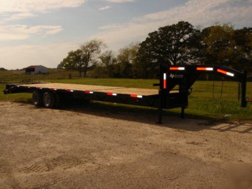 New 2010 texas pride dual tandem 8X30 equip trailer 20K