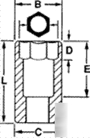 New proto(stanley)1-1/2 impact socket 3/4